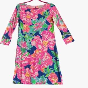 Lilly Pulitzer Floral Pink and Green Dress